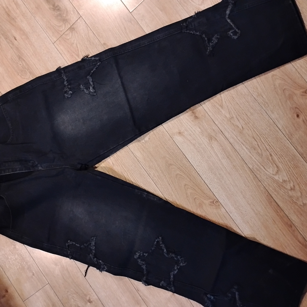 Black Star Patch Jeans